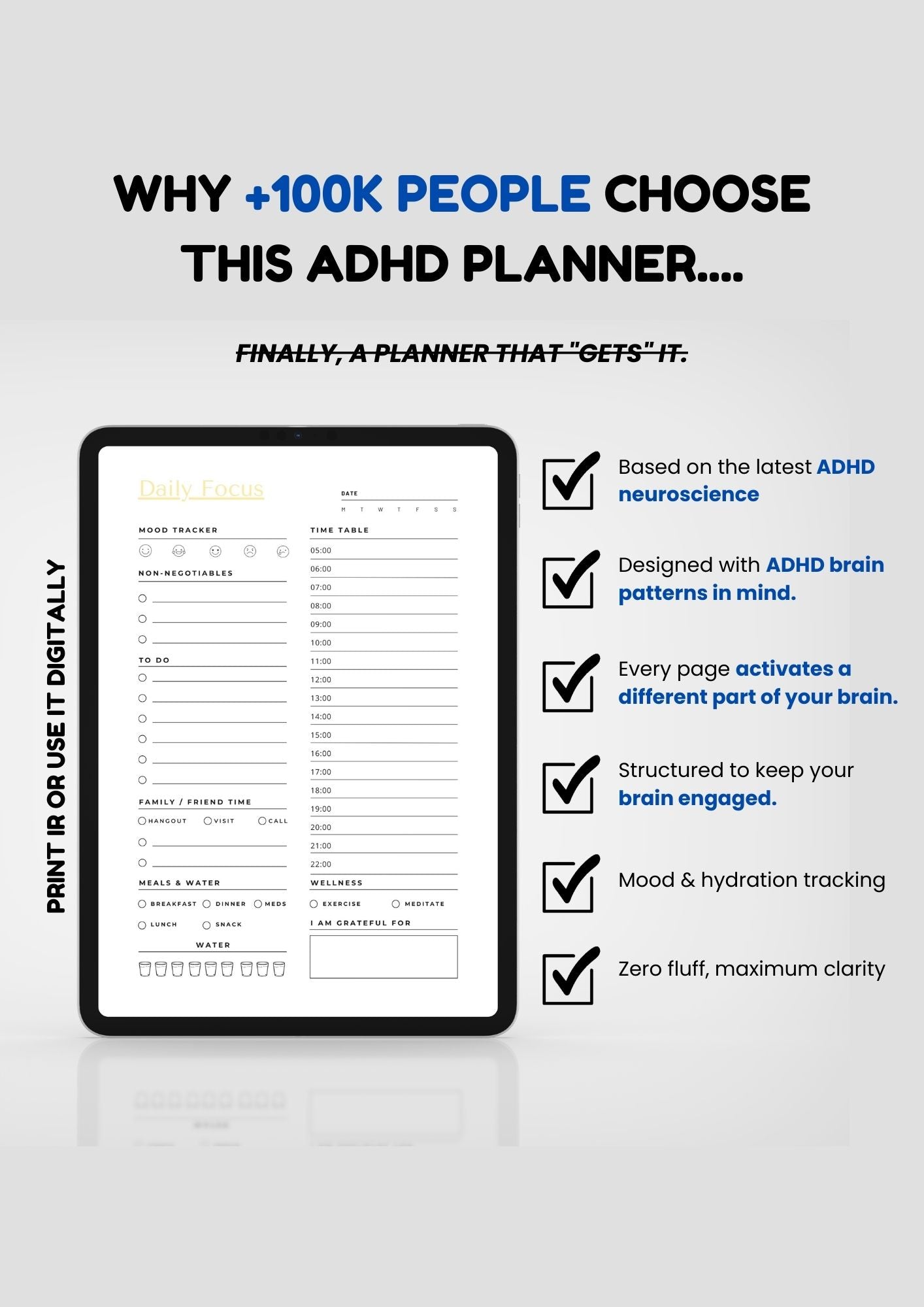 FlexZone ADHD Planner — Stop Freezing. Start Finishing.